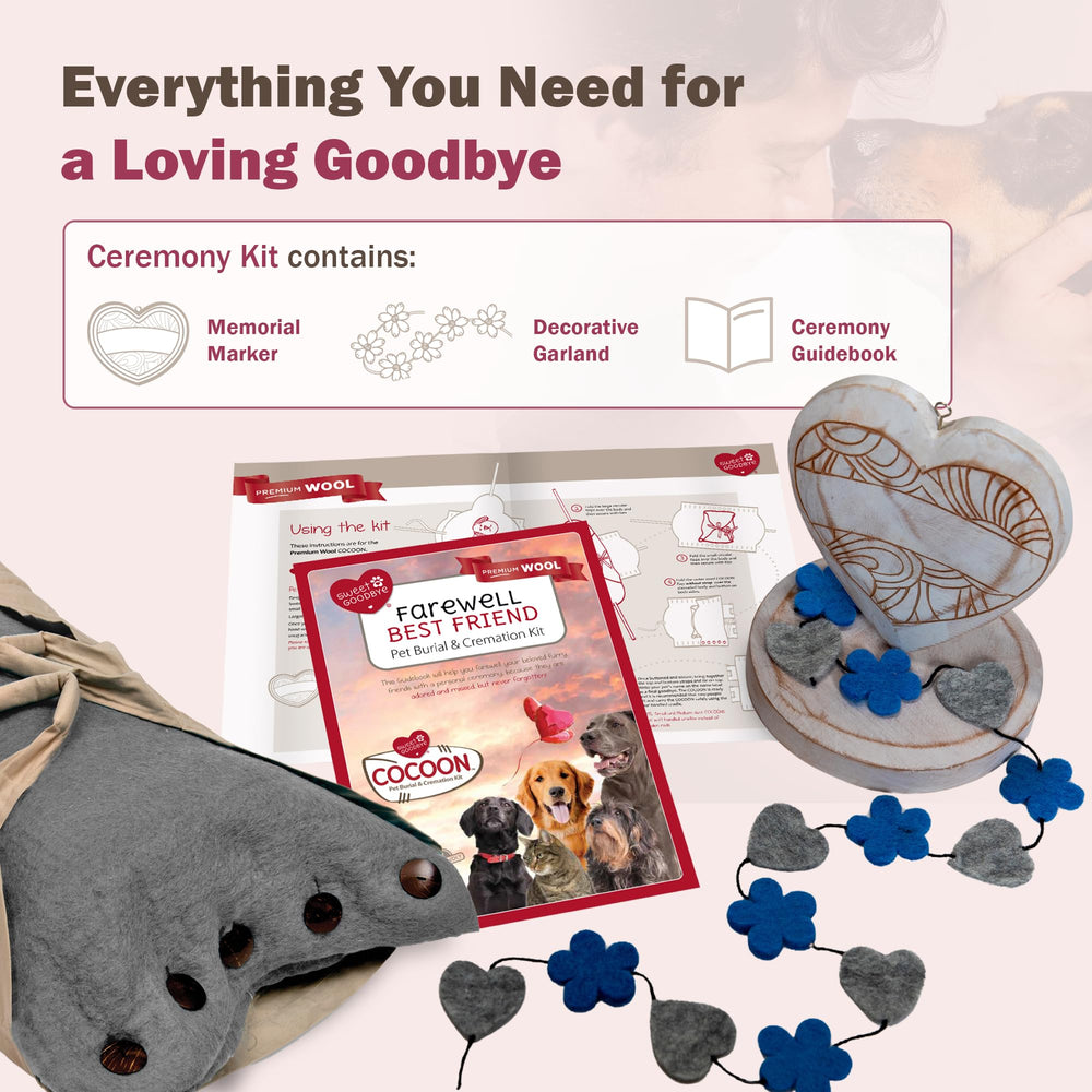 Sweet Goodbye Cocoon: assemblage simple et pratique pour préparer la cérémonie.