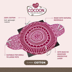 Sweet Goodbye Cocoon met en avant des matériaux écologiques et compostables.