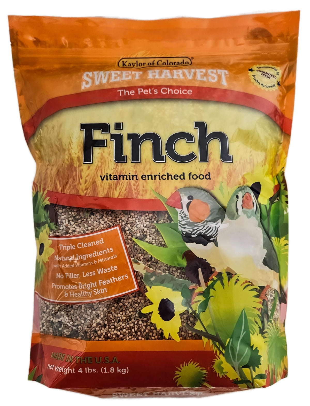Sweet Harvest Nourriture pour pinsons dans un sac pratique pour nourrir les passereaux.