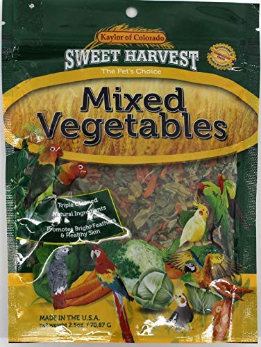 Sachet Sweet Harvest de légumes mélangés prêt à servir pour oiseaux.