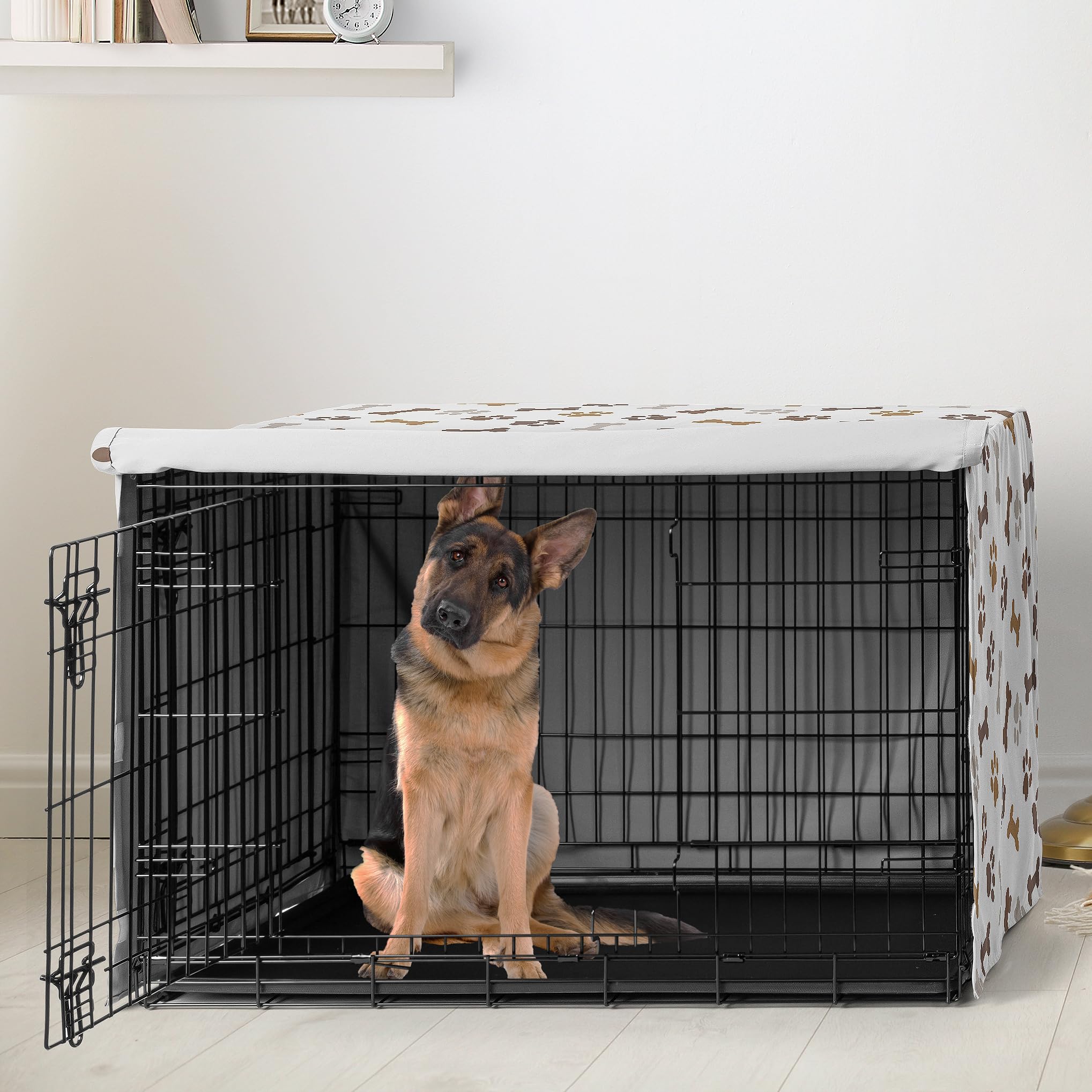 Cache-cage Sweet Jojo Designs en taupe et neutre, design moderne