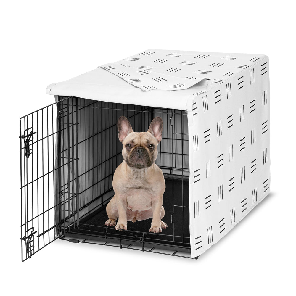 Housse de cage Sweet Jojo Designs 30 po Boho noir et blanc pour chien