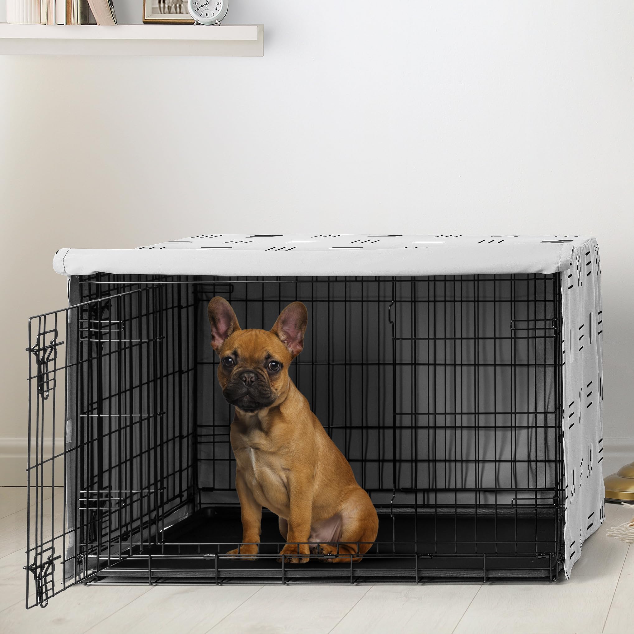 Motif Mudcloth noir et blanc sur housse de cage Sweet Jojo Designs