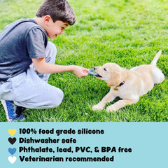 Sweet Paws dentition chiot silicone durable, support quotidien pour jeux et mordillements