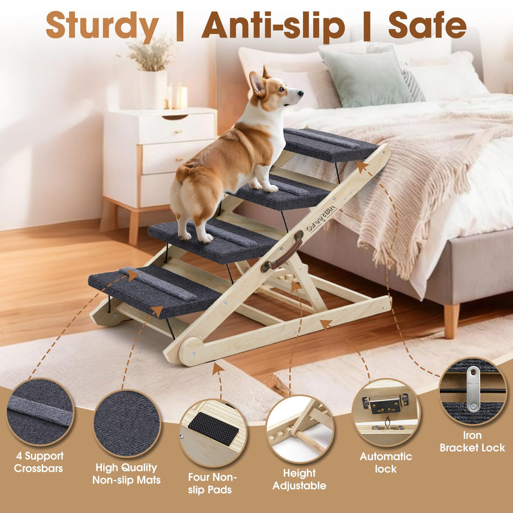 SweetBin bois pin naturel pour marches robustes et durables