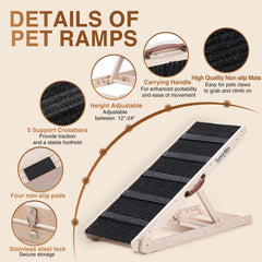 SweetBin rampe chien canapé ajustable pour monter sans effort.