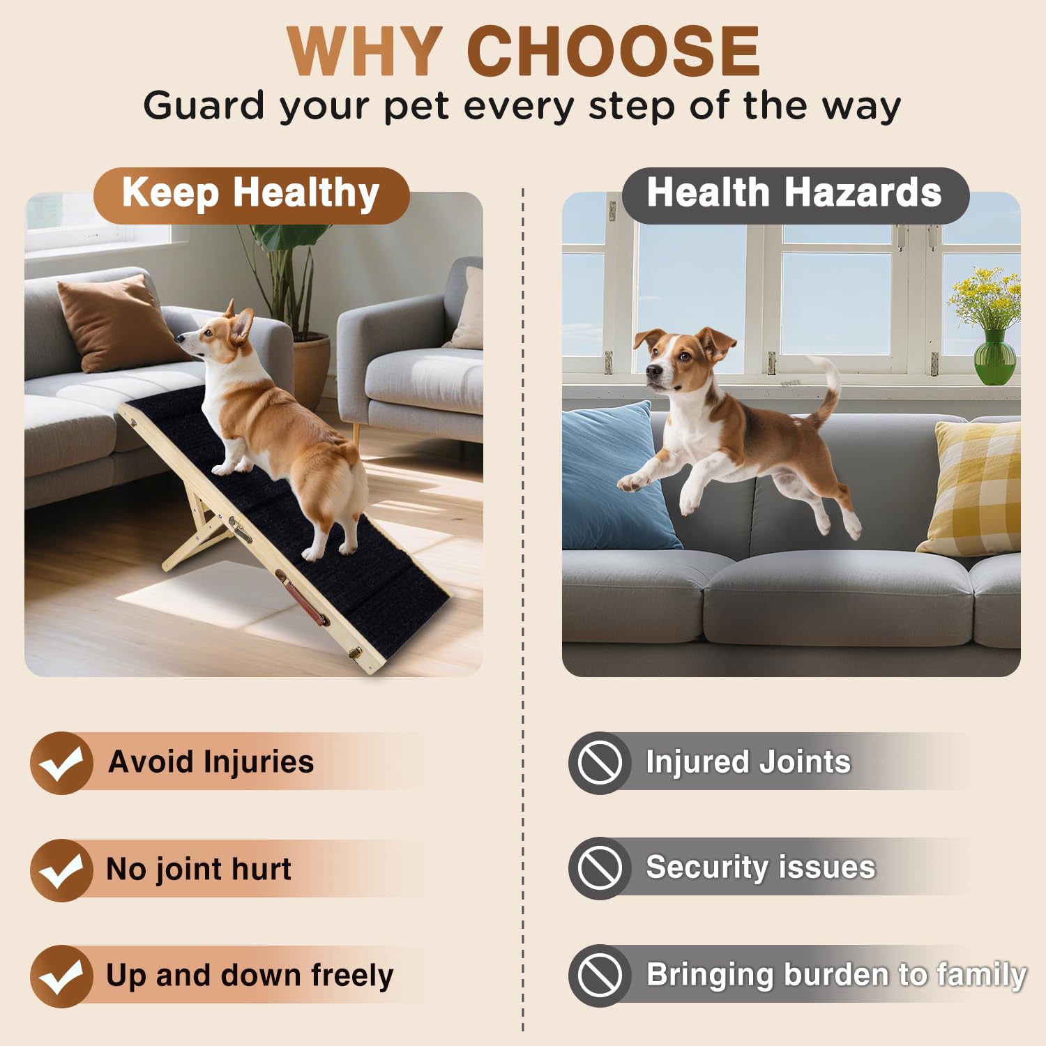 SweetBin rampe chien pliage compact pour rangement facile