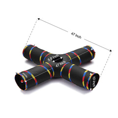 SweetBin tunnel chat pliable et compact pour rangement facile.
