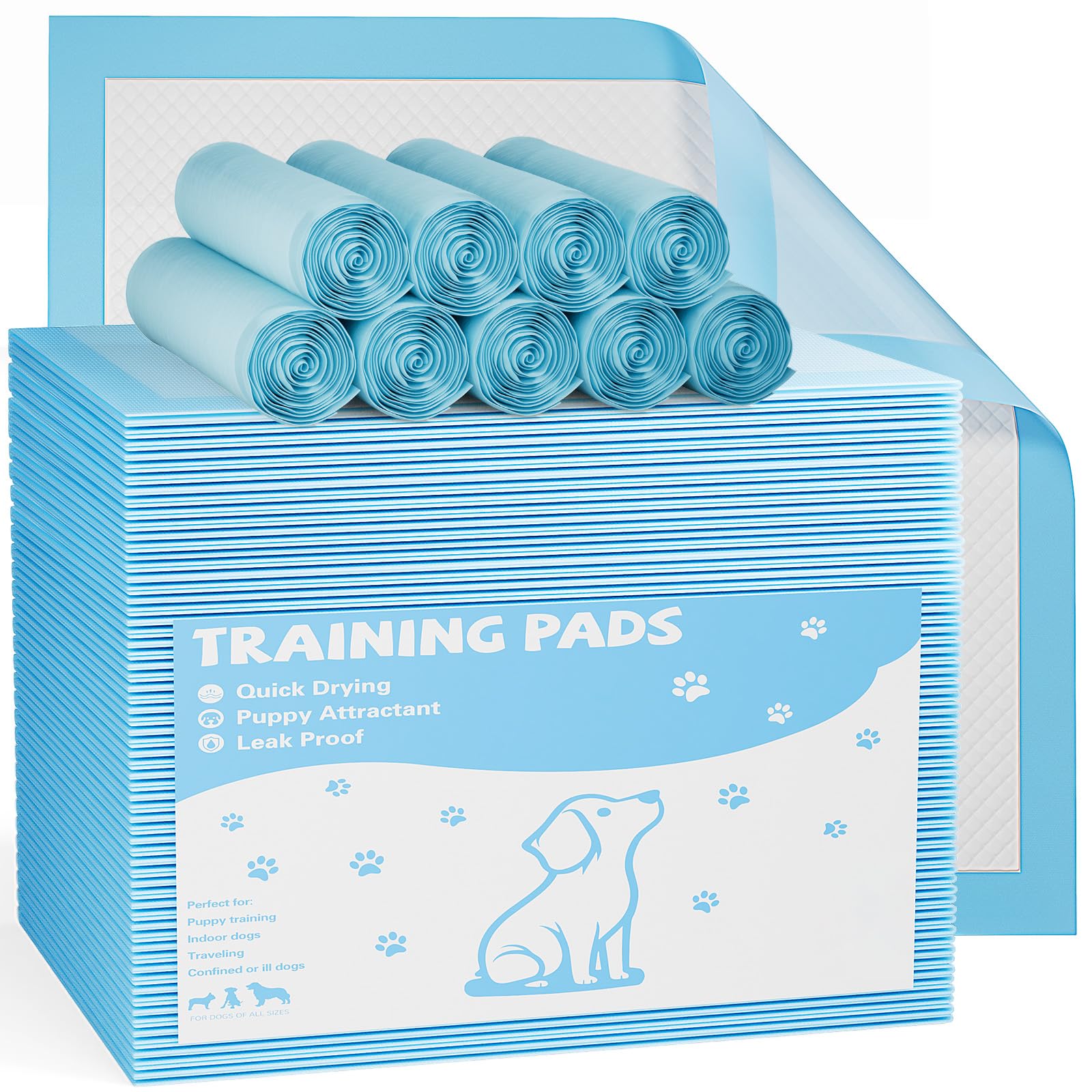 Sweetcrispy tapis-pipi chiots avec absorption multicouches pour sol propre et pratique.