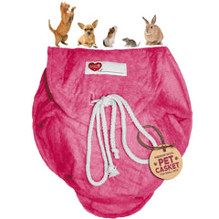 Sweet Goodbye Cloud: pochette en laine merino rose pour envelopper avec douceur.