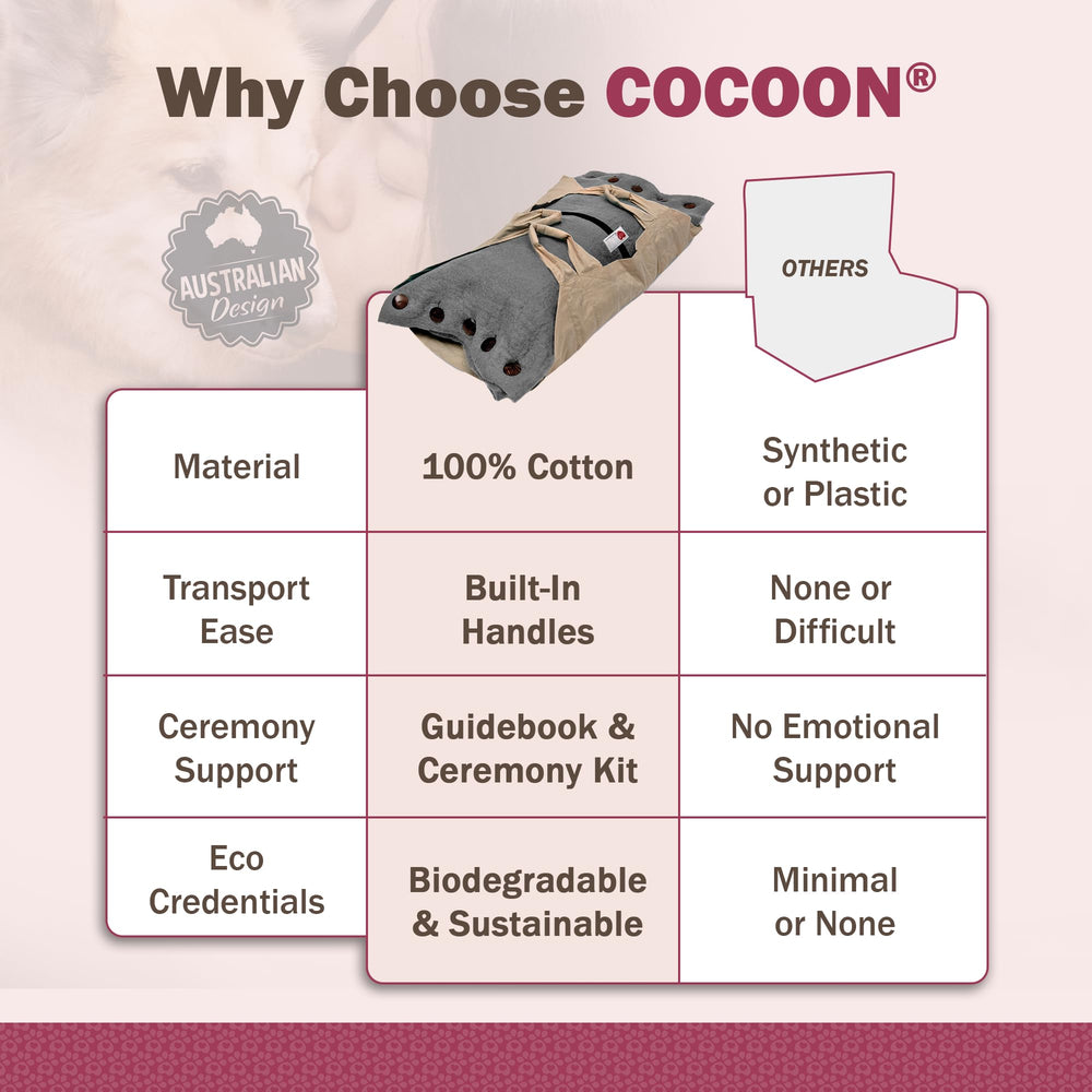 Sweet Goodbye Cocoon® – cérémonie éco-respectueuse grâce au design écologique.