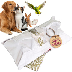 Sweet Goodbye Cocoon coffret en coton blanc naturel pour un adieu respectueux