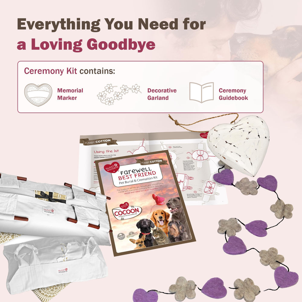 Sweet Goodbye Cocoon : couleurs blanc et naturel pour un cadre apaisant.
