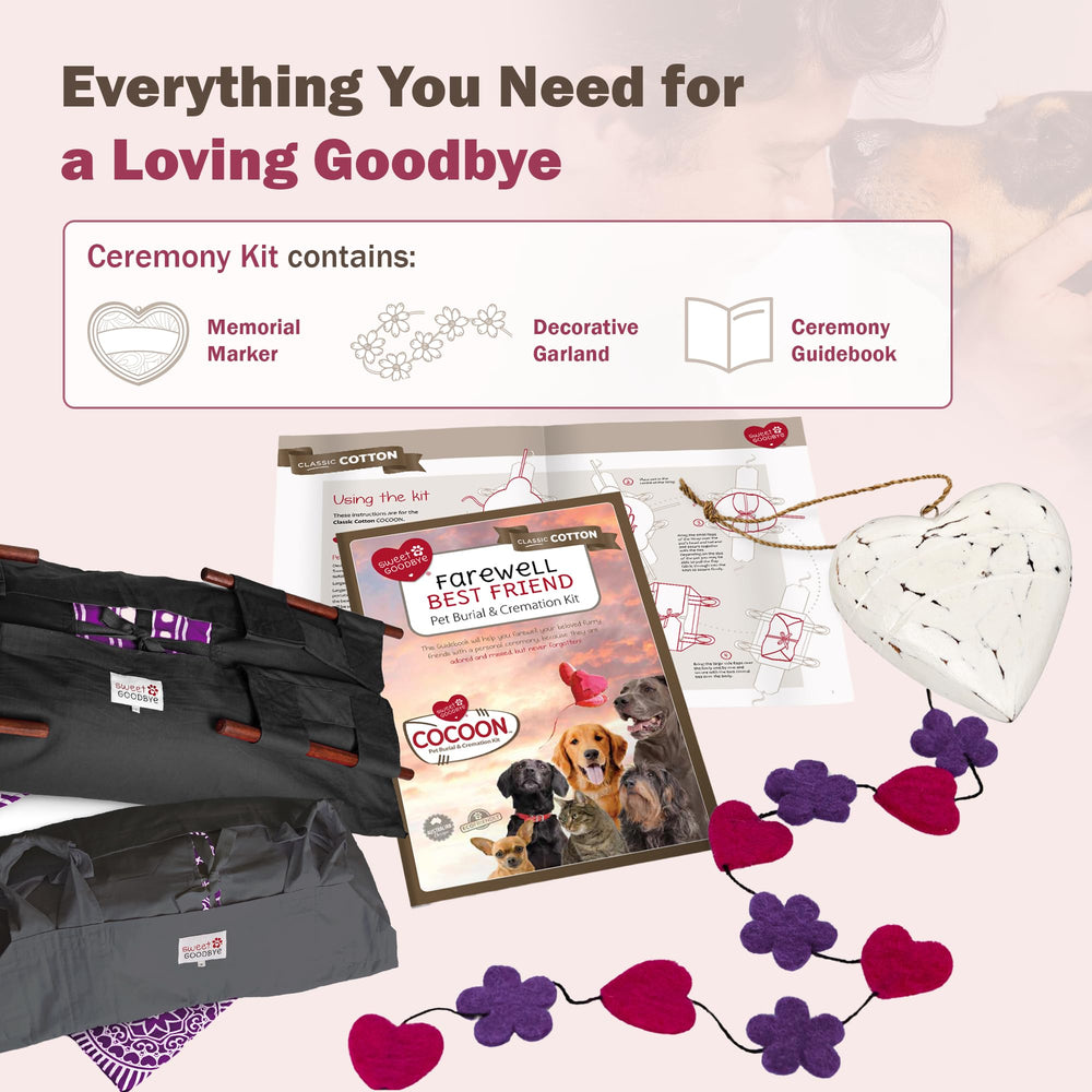 Sweet Goodbye Cocoon – Adapté pour chiens, chats, lapins et autres animaux.