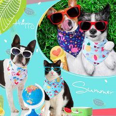 Sweetude bandanas hawaïens avec ballon de plage, pour des photos colorées.