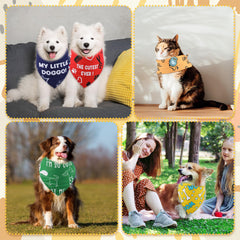 Sweetude bandanas imprimé pattes, motif amusant et confort pour votre chien.