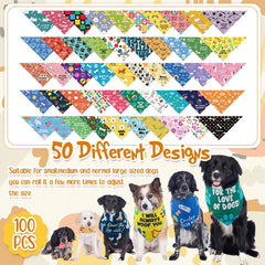 Sweetude bandanas taille ajustable, s adapte facilement à la plupart des chiens.