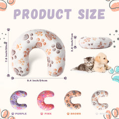 Sweetude coussin chat-chien doux, tissu corail pour repos et détente