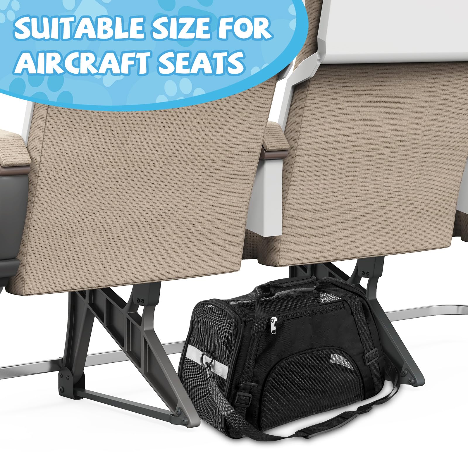 Design compact Sweetude, sac de transport pratique pour petits animaux.