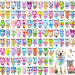 Sweetude lot de 100 bandanas pour chiens et chats, parfait pour Pâques et photos.