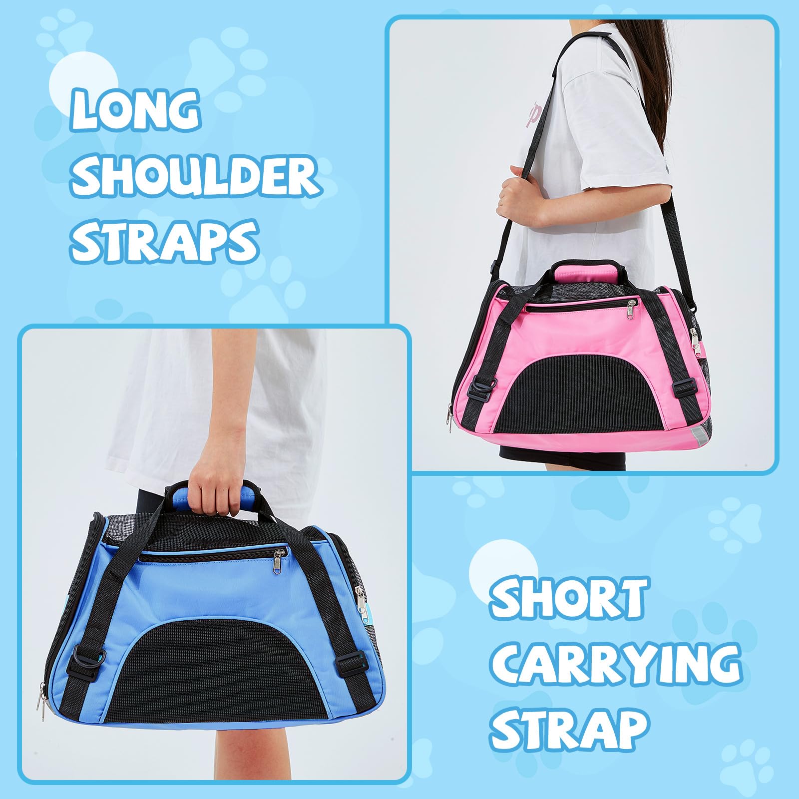 Sac Sweetude pliable pour chat, facile à ranger après usage.