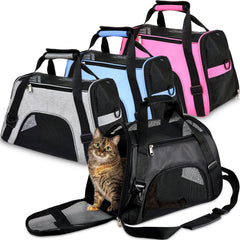 Sac Sweetude rose pour chat, transport portable et confortable.