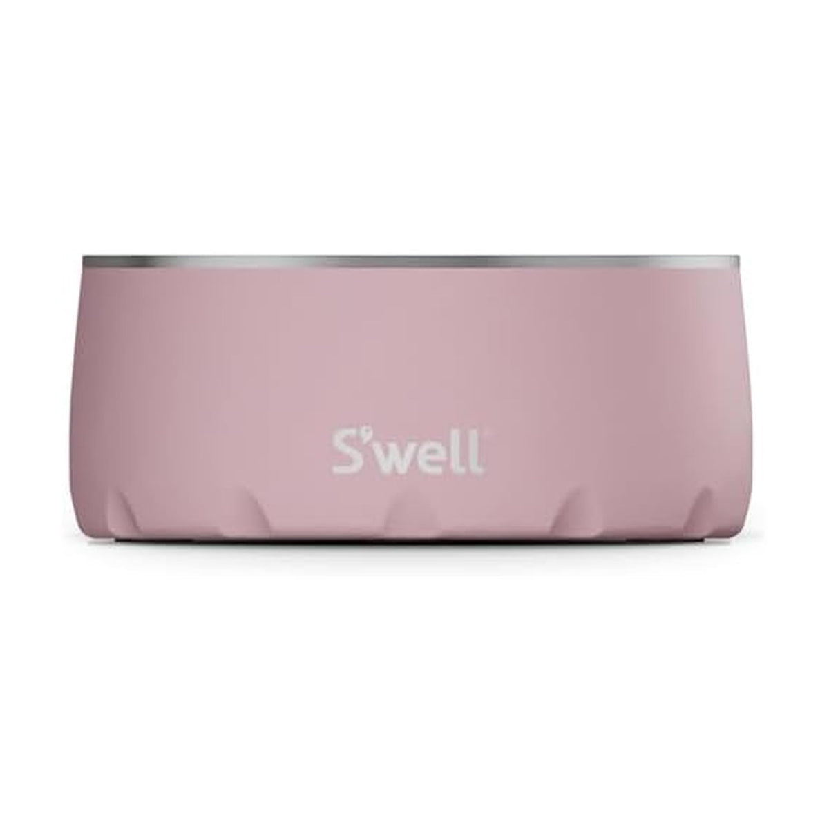 Bol S'well pour chien 470 ml rose topaze, pratique pour nourriture et eau.
