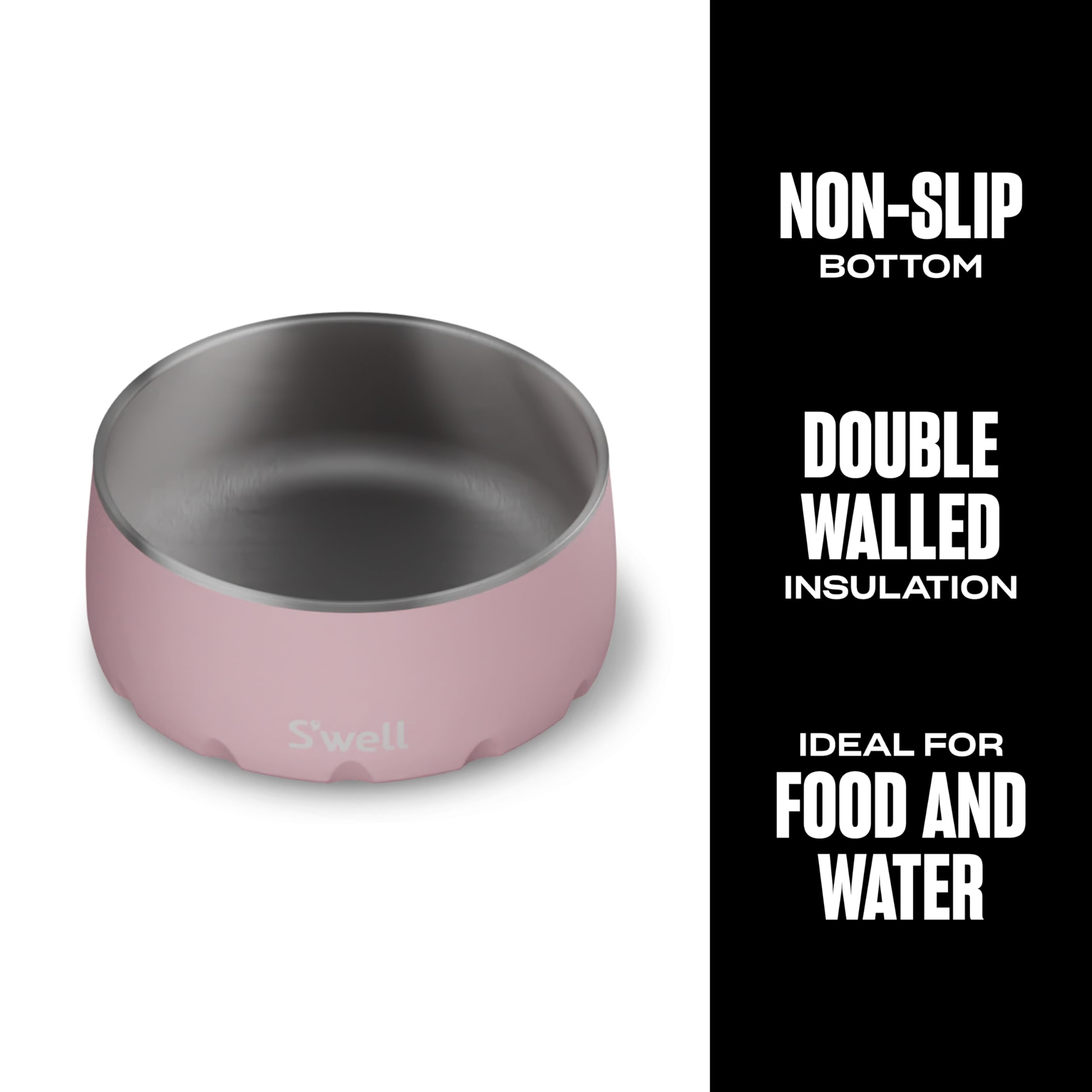 S'well bol chien lave-vaisselle compatible, entretien rapide et facile.