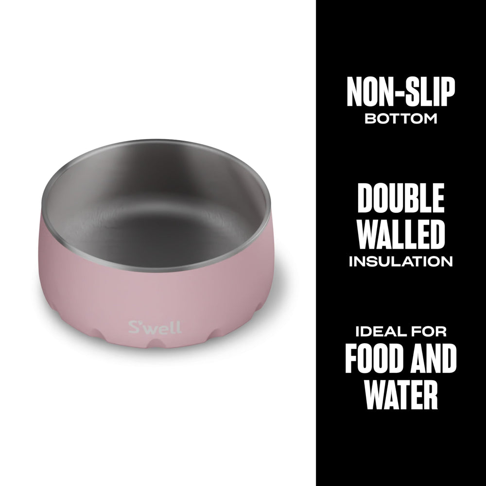 S'well bol chien lave-vaisselle compatible, entretien rapide et facile.