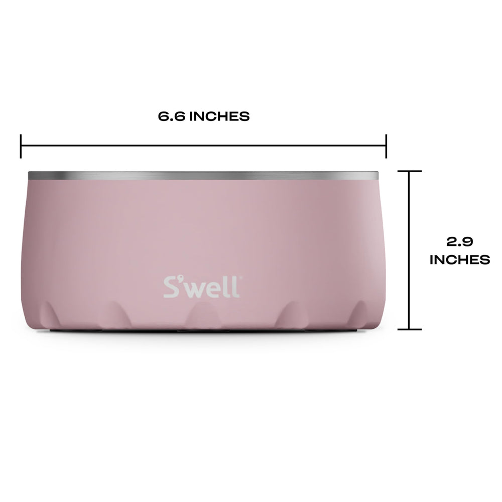 Bol en inox 18/8 S'well Rose Topaze, hygiénique et durable.