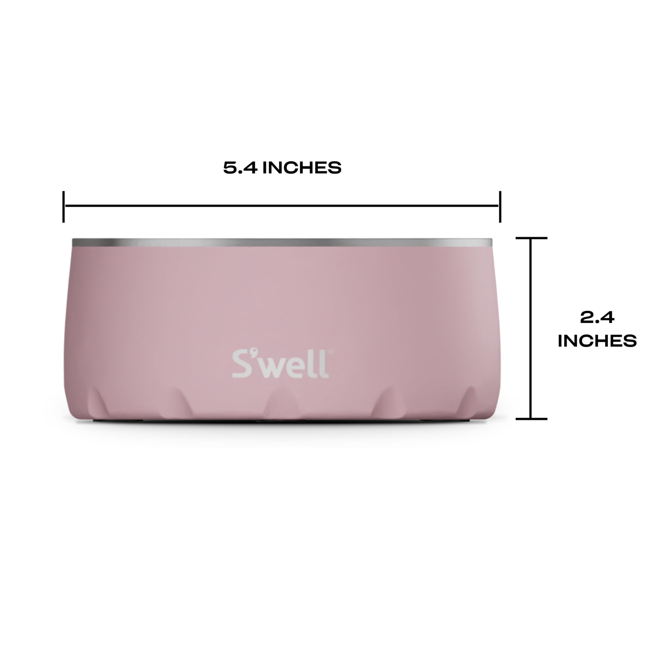 Bol inox 18/8 S'well sans BPA/BPS, durable et sûr pour les aliments.