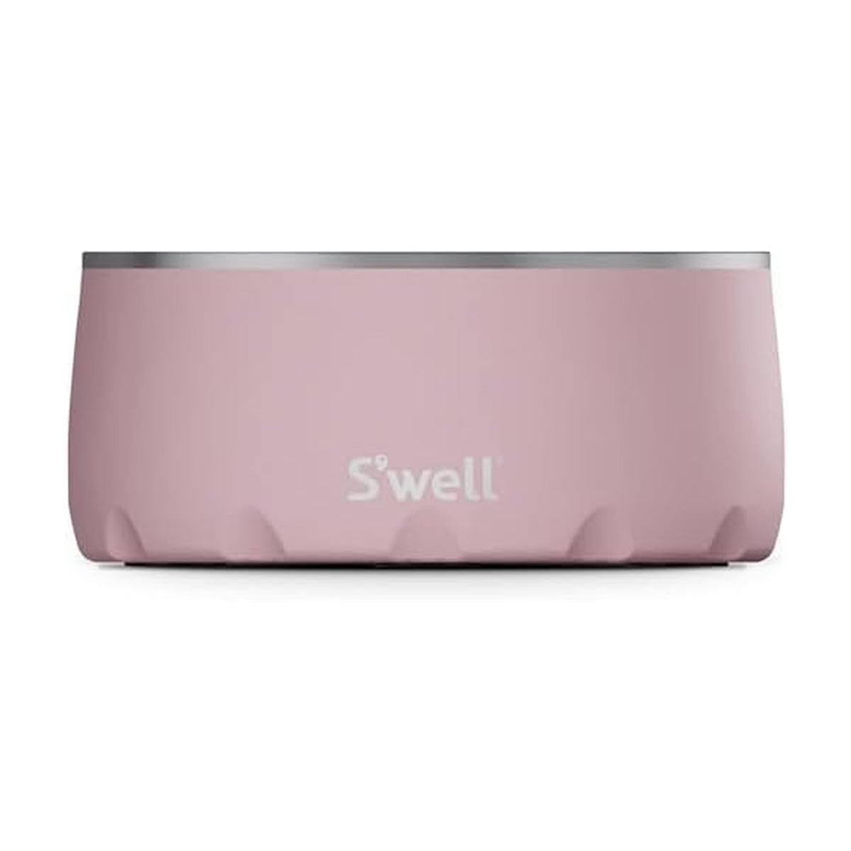 Bol S'well pour chien 32oz Rose Topaze, pratique pour nourriture et eau propres.