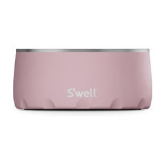 Bol S'well pour chien 32oz Rose Topaze, pratique pour nourriture et eau propres.