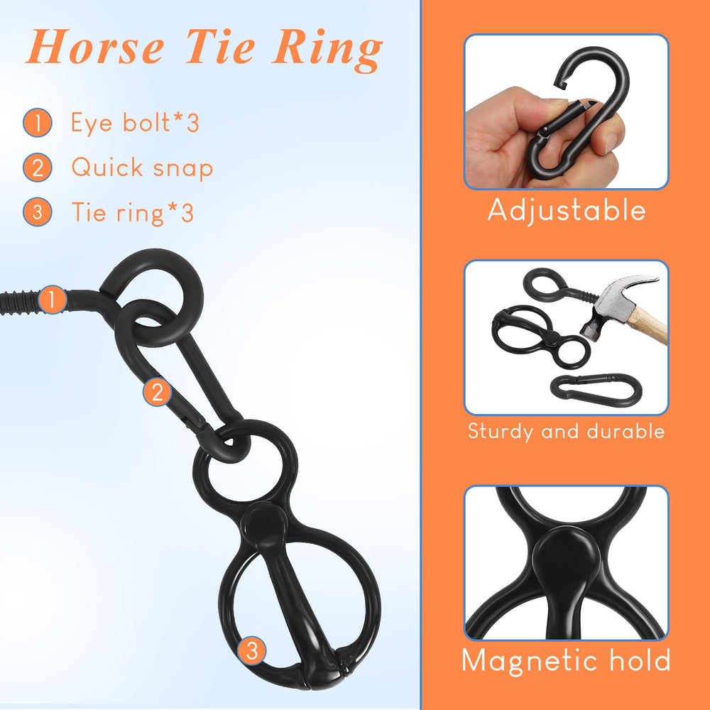 Swess accessoires dressage-cheval noir pour écurie polyvalente.
