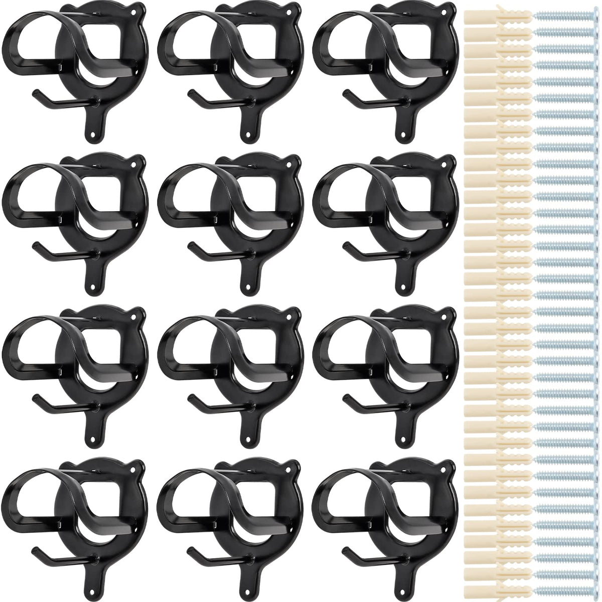 Swess porte-accessoires équestres mural – 12 crochets pour harnais bien ordonnés