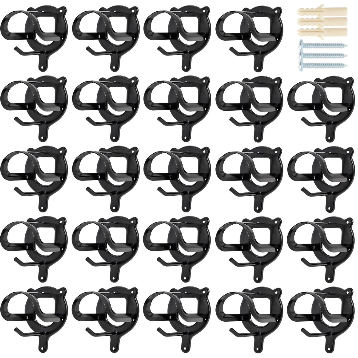 Swess porte-brides mural avec 24 crochets pour un rangement rapide des licols et harnais