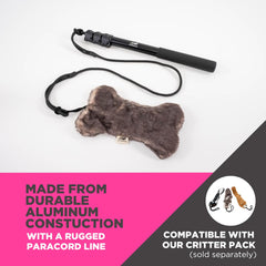 SwiftPaws Flirt Pole ligne paracorde: corde résistante pour des échanges ludiques.