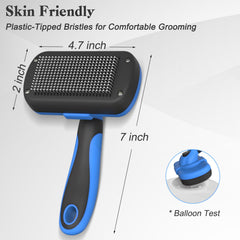 Swihauk brosse auto-nettoyante — Brins en acier inoxydable pour une durabilité accrue.