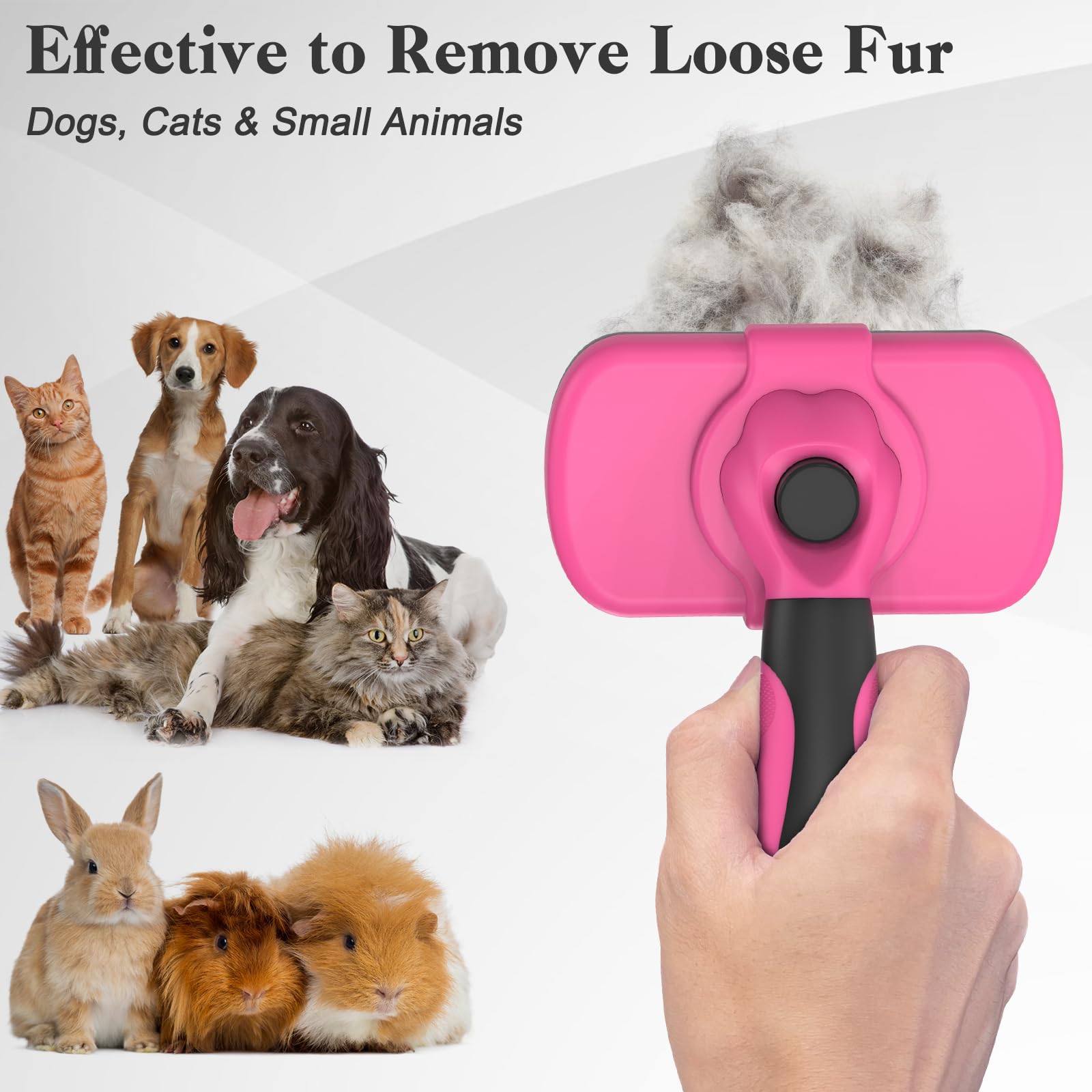 Swihauk brosse slicker poils longs et courts: efficace sur chiens et chats.