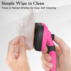 Swihauk brosse slicker tête ronde douce: brossage sans douleur.