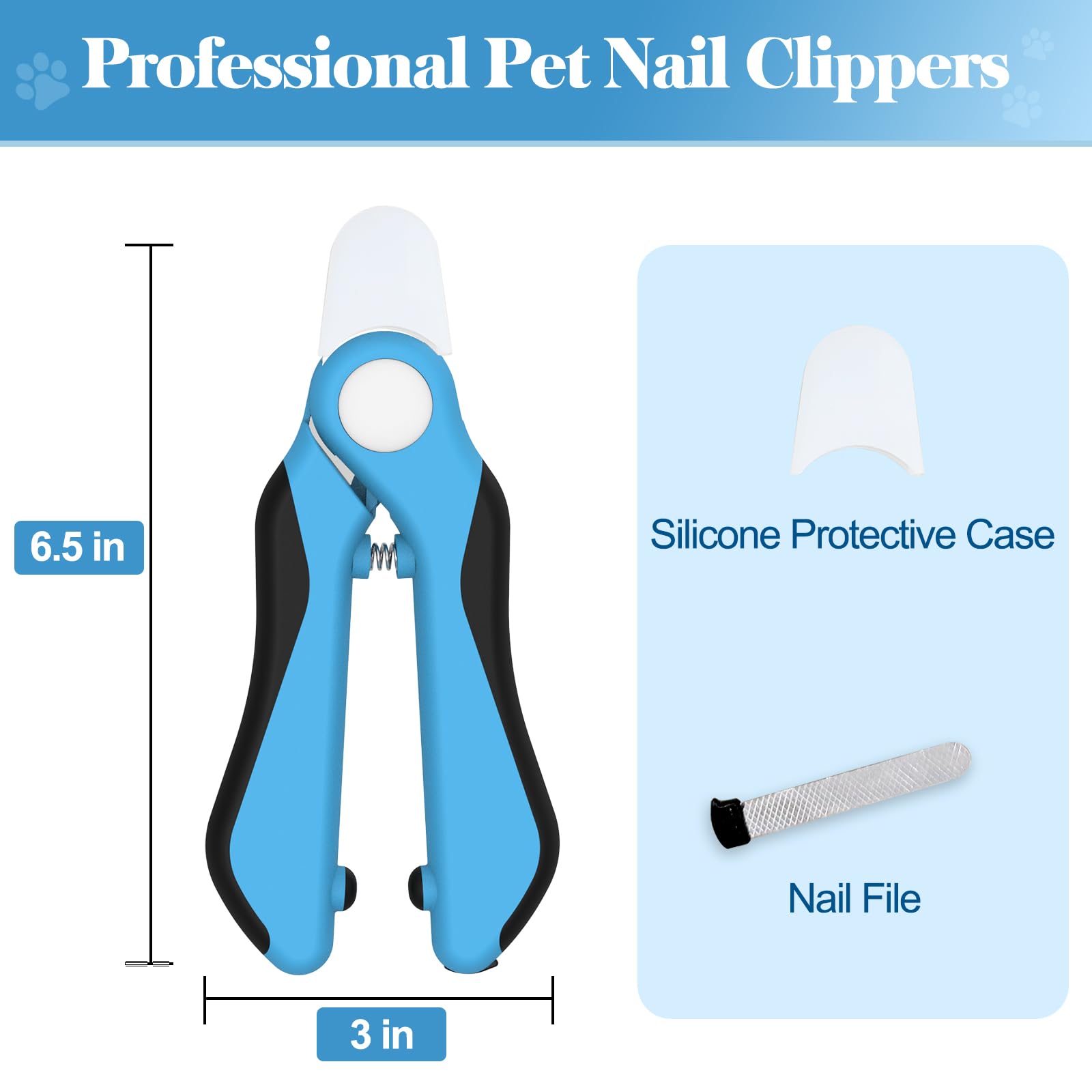 Swihauk coupe-ongles chat garde-securite: prévention de la coupe excessive pour chiens et chats.