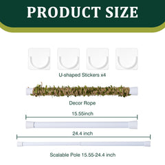 Swirge support-antiderapant assure fixation stable dans terrarium