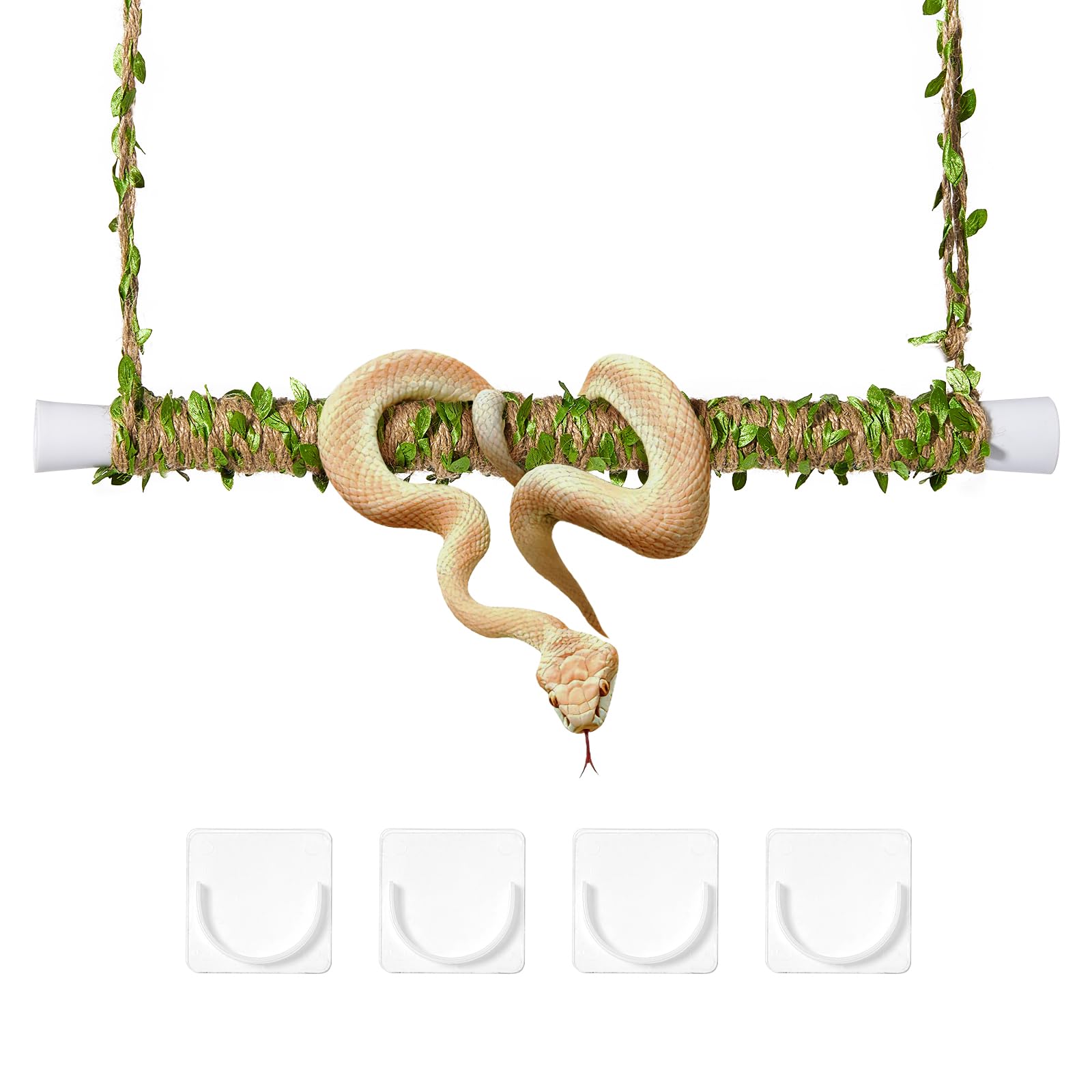 Swirge tige-escalade-serpent ajustable pour parcours naturel et sécurisé