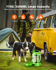 SwSun design 2-en-1 avec distributeur et bol intégrés pour chien.