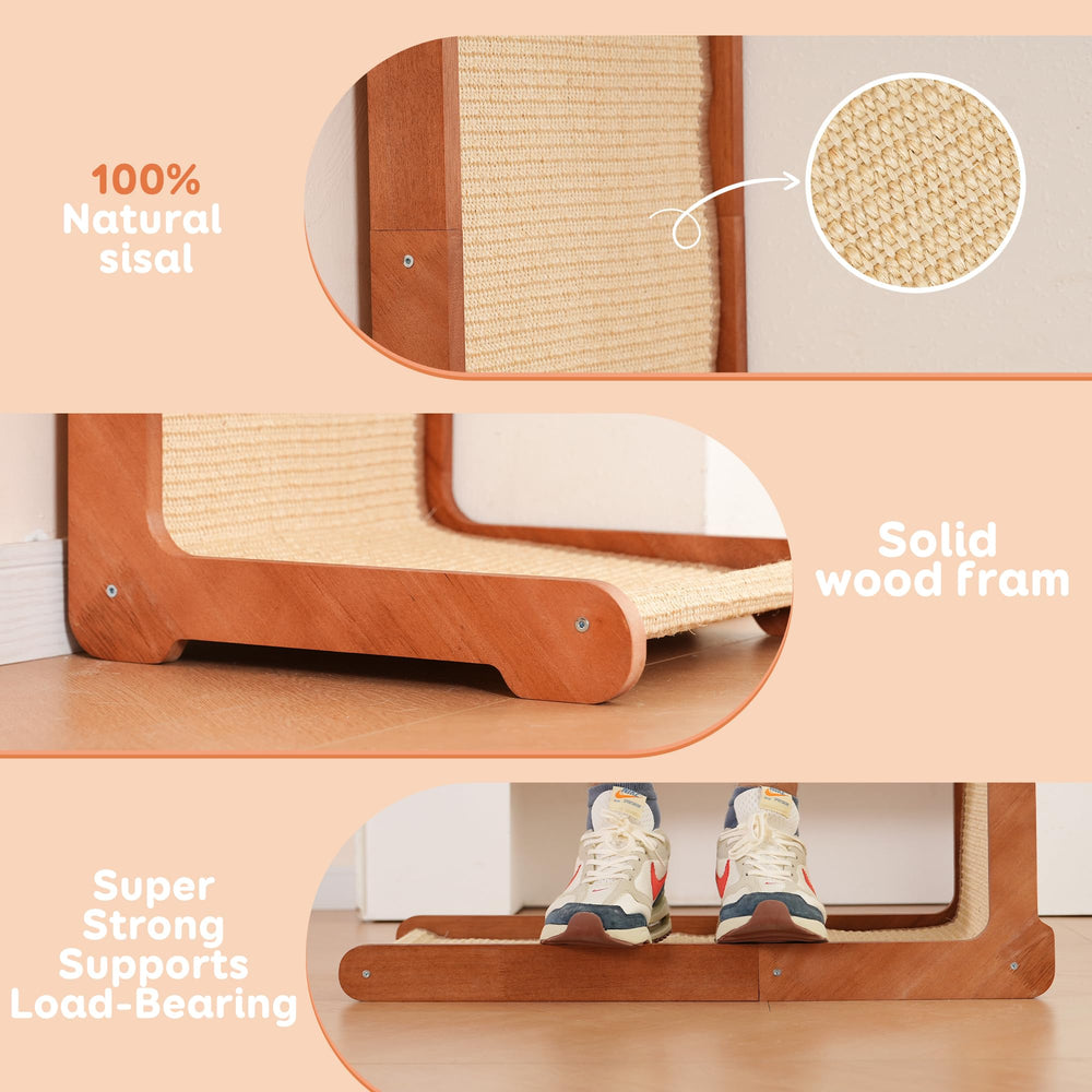Sxtglxr Griffoir chat sisal naturel durable, idéale pour l’entretien des griffes.