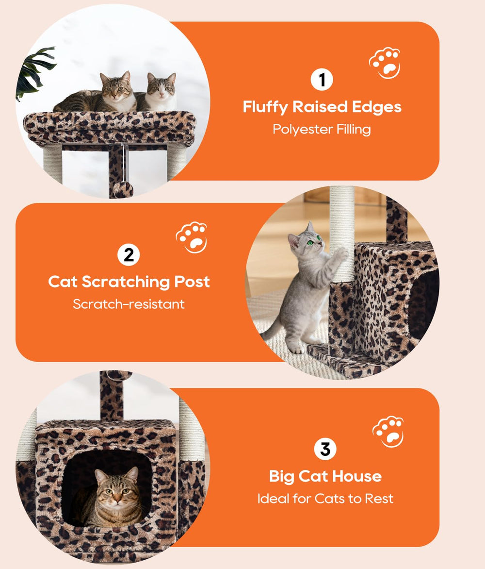 SYANDLVY Arbre-chat 27 – coussins lavables : nettoyage rapide et entretien facile.