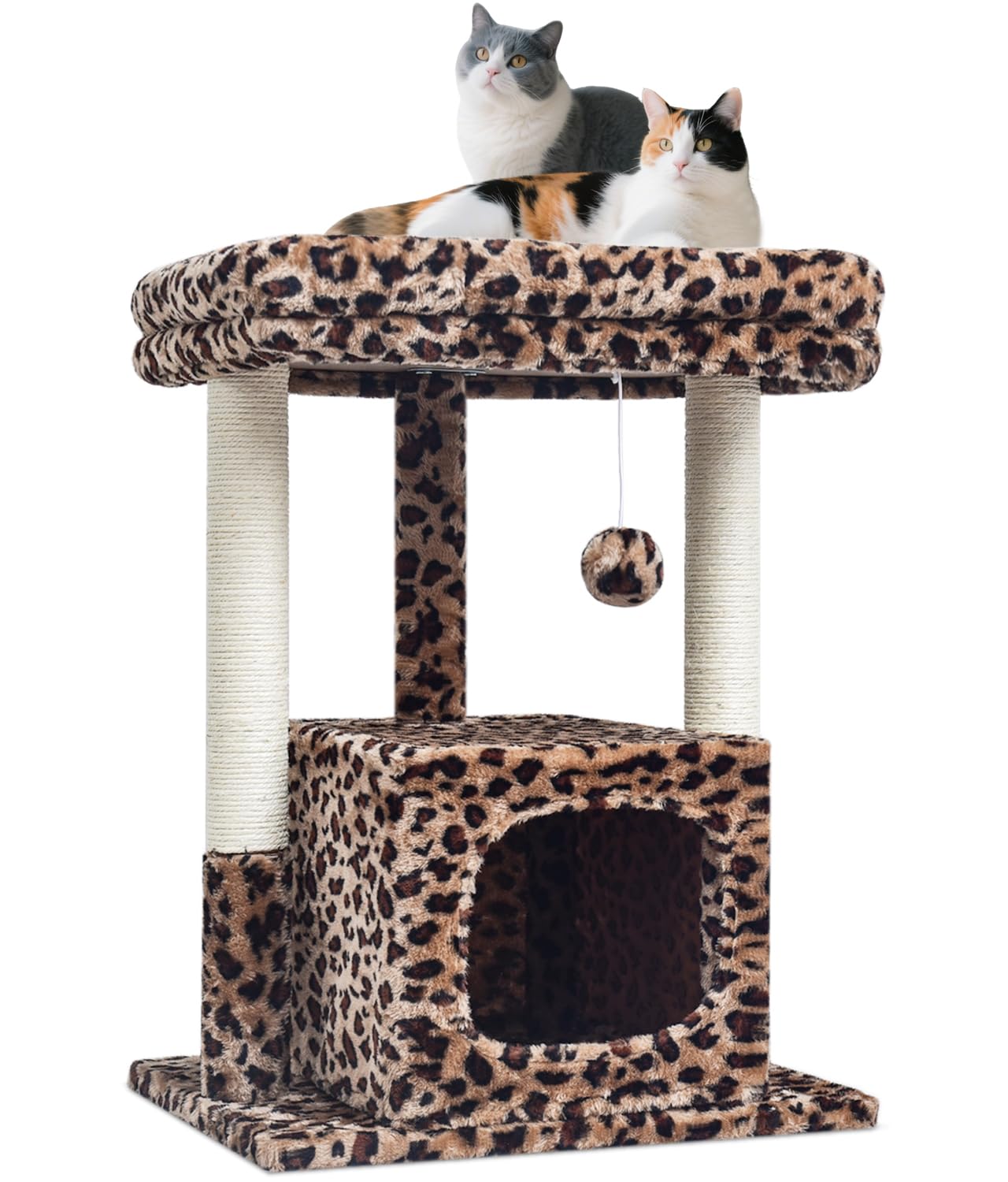 SYANDLVY Arbre-chat 27 – perchoir plush haut : repos confortable pour chaton.