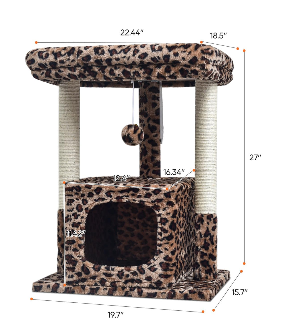 SYANDLVY Arbre-chat 27 – poteaux sisal : invites à griffer et entretenir les griffes.