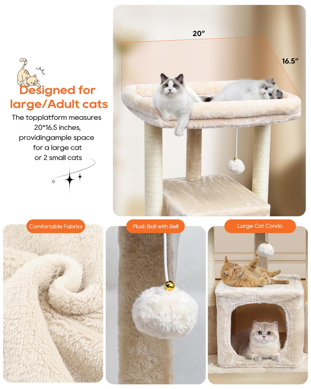 SYANDLVY plateau pelucheux parfait pour se blottir et se détendre.