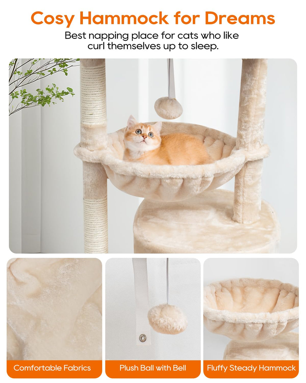 SYANDLVY arbre-chat compact – cabane cosy pour repos privé